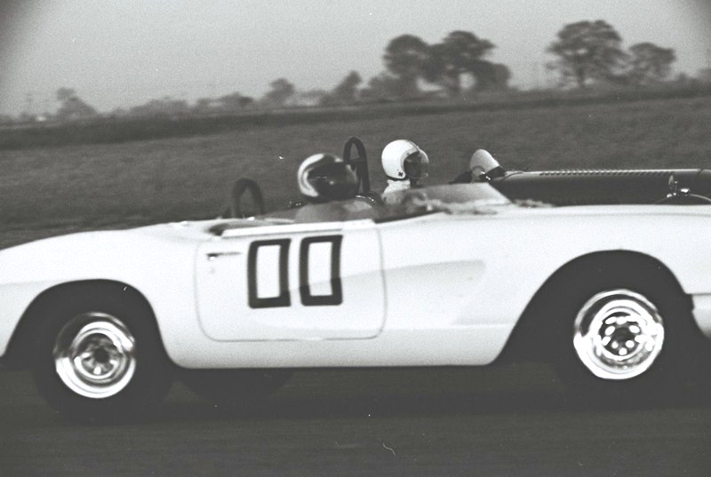 dave macdonald in corvette at stockton raceway